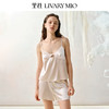 Livary Mio/里性粼粼性感真丝吊带睡衣女夏镂空V领家居服套装 商品缩略图0