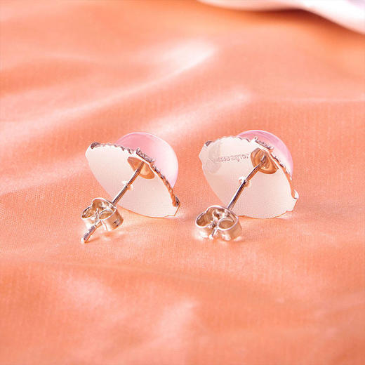 【粉水晶项链/耳钉】S925银轻奢芙蓉石吊坠饰品送生日节日礼物JP25029/JE25029-水晶CC 商品图11