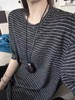 老米优品🎈3-5天！230g人棉面料！《纸片人 oversize 复古条纹宽松五分袖tee》人棉面料超舒服！软糯松弛巨显瘦~T260320A 商品缩略图3
