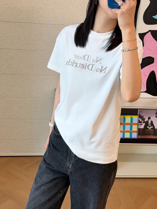 迪奥 新款🆕「No Dietrich」刺绣T恤（MM） 商品图4
