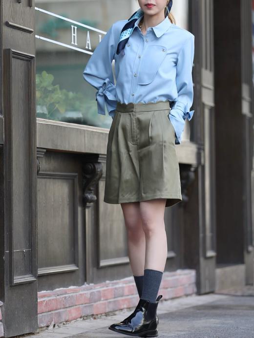 TYNVIE 领结袖衬衫-蓝色 商品图11