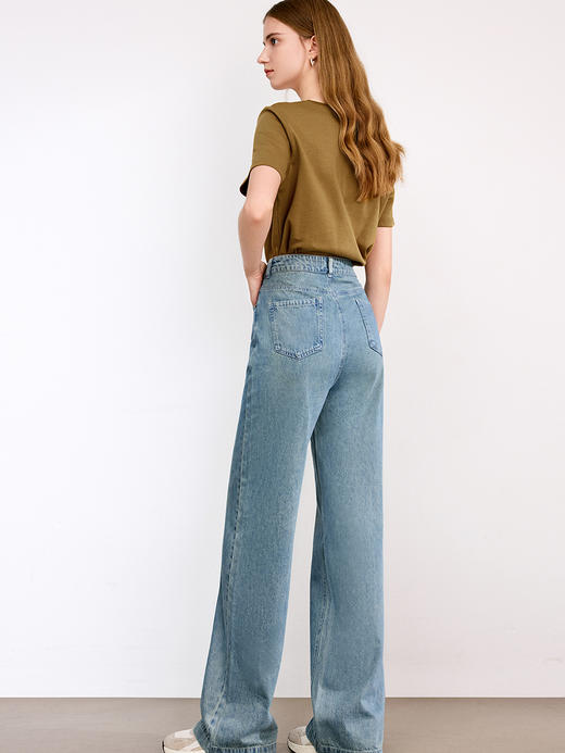 【百图lulu定制】【雪碧牛仔裤】 窄版 直筒 显瘦显高 大长腿牛仔裤 商品图7