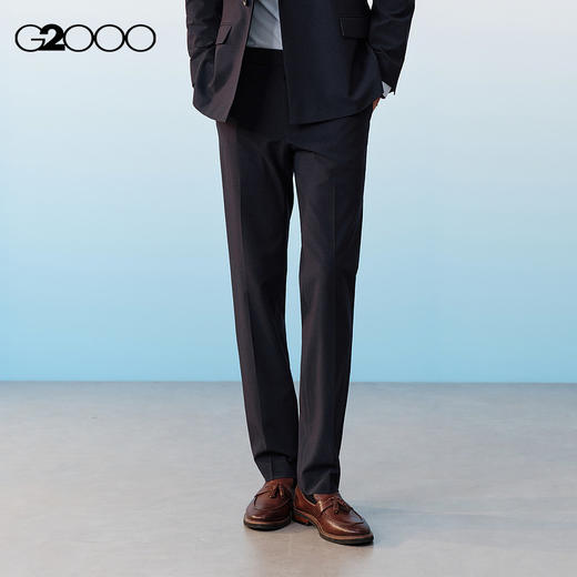 G2000男装SS26商场新款【三防科技/防静电/多面弹】通勤修身西裤61153053 商品图0