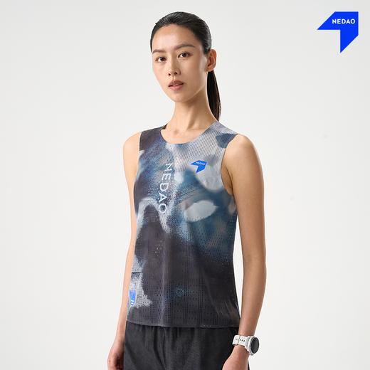 内道风行印花风洞坎肩女款越野跑步运动散热透气轻量坎肩 商品图3