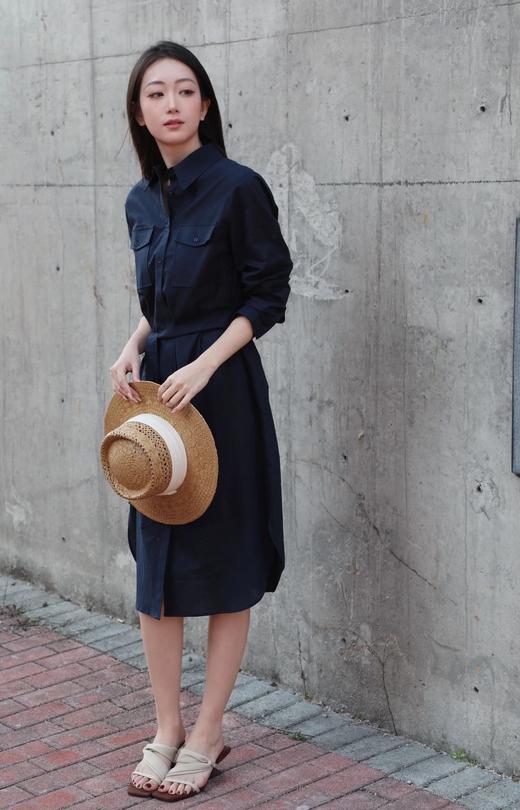 （小眠专属）巴黎腔调 · 风衣式廓形棉麻连衣裙【下单3~7天发货】 商品图2