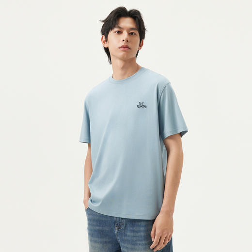 gxg.jeans男装 后背趣味印花潮流宽松圆领短袖T恤男生 25夏季热卖 商品图3