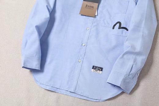 F0320139男士日常通勤胸前双口袋点缀印花刺绣衬衫上衣 商品图5