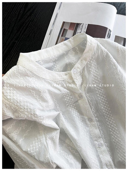 YAW61093灯笼袖衬衫 商品图7