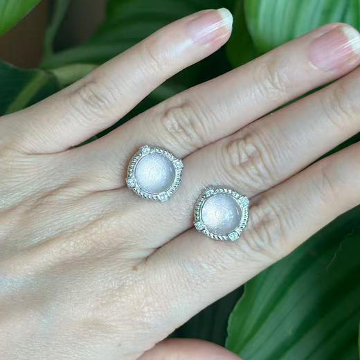 【粉水晶项链/耳钉】S925银轻奢芙蓉石吊坠饰品送生日节日礼物JP25029/JE25029-水晶CC 商品图2