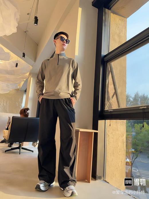 F0320108兼顾运动灵活与日常穿搭男士长袖半拉链贴身保暖针织衫 商品图12