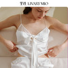 Livary Mio/里性粼粼性感真丝吊带睡衣女夏镂空V领家居服套装 商品缩略图6