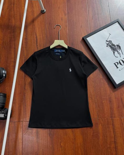 F032066日常通勤立体设计剪裁小标刺绣款女款圆领短袖T恤 商品图4