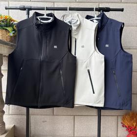 F0320115春季情侣款立领软壳户外休闲防水防风马甲背心
