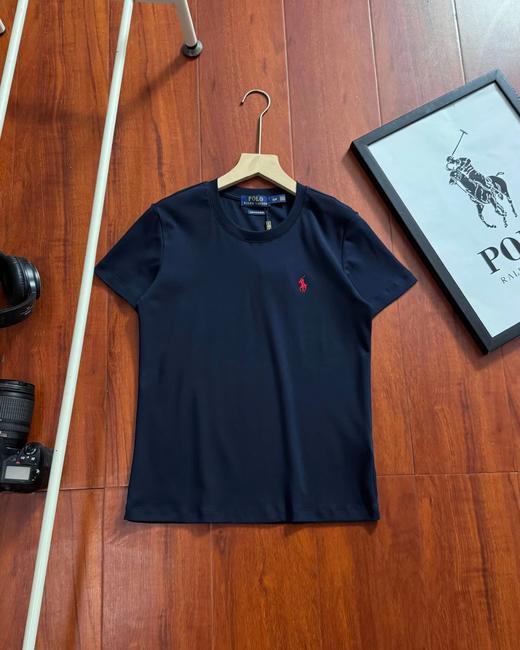 F032066日常通勤立体设计剪裁小标刺绣款女款圆领短袖T恤 商品图2