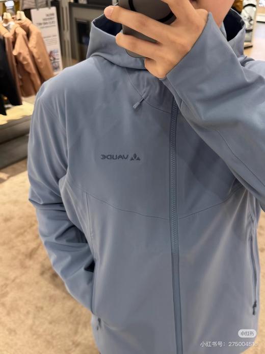 F032037男女款连帽软壳衣外套户外骑行徒步防风全压胶商务休闲冲锋衣 商品图14