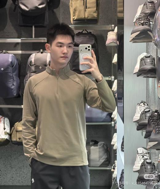 F0320108兼顾运动灵活与日常穿搭男士长袖半拉链贴身保暖针织衫 商品图8