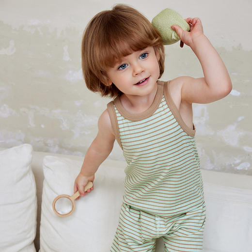 迷你巴拉巴拉宝宝背心夏季亲肤莫代尔凉感透气撞色上衣2026夏新款 商品图4