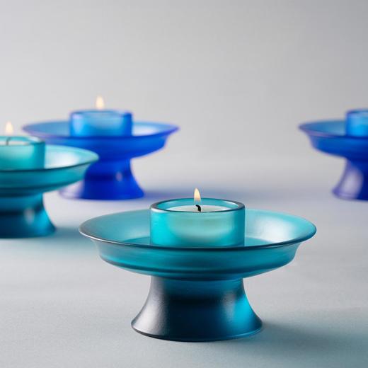唐韵高足托盘式烛台 琉璃制品 商品图0