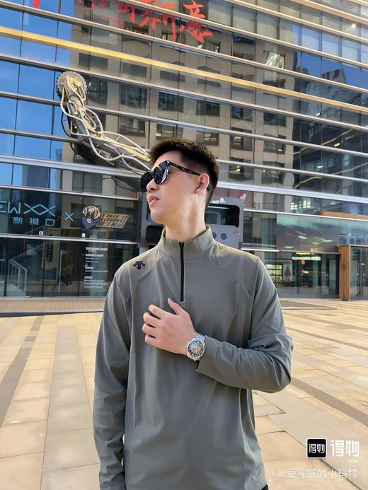 F0320108兼顾运动灵活与日常穿搭男士长袖半拉链贴身保暖针织衫 商品图9