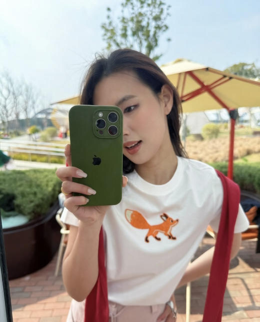 【防晒凉感】噢蜜ooomeooo刺绣狐狸🦊T 商品图1