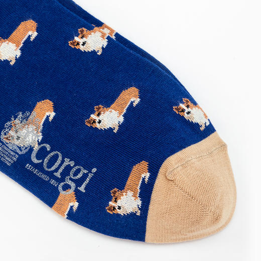 【焕新季】CORGI 英国进口 男款柯基狗狗印花中筒袜 商品图1