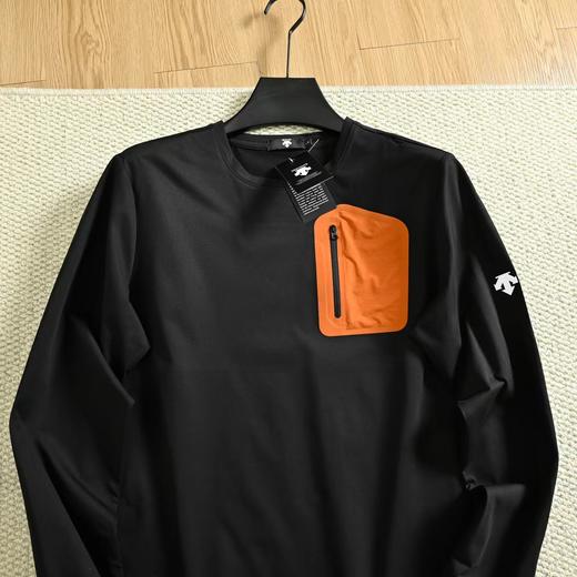 F032010春季新品户外运动休闲圆领拼色口袋长袖套头衫 商品图5