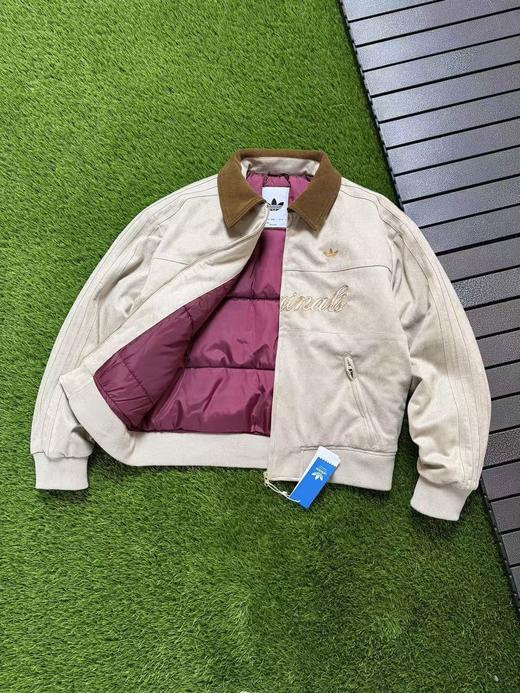 【2fz1】情侣复古麂皮刺绣翻领薄棉外套！！ 商品图2