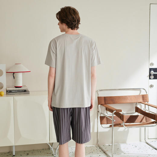 男士夏季短袖短裤纯棉睡衣yc0416011 商品图3