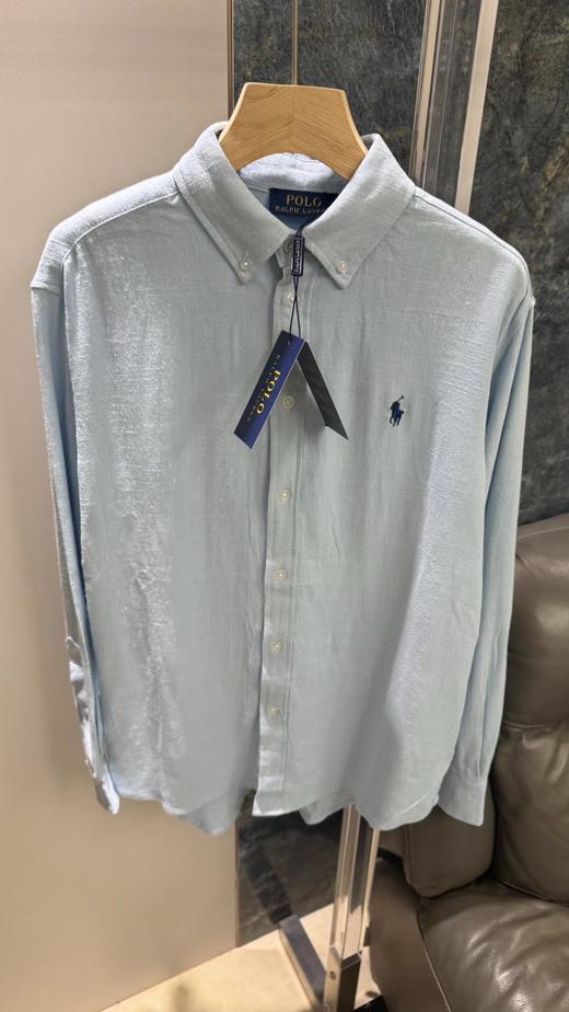 F032015新款老钱风5色亚麻衬衫绵软舒适日常白搭防晒衬衣 商品图1