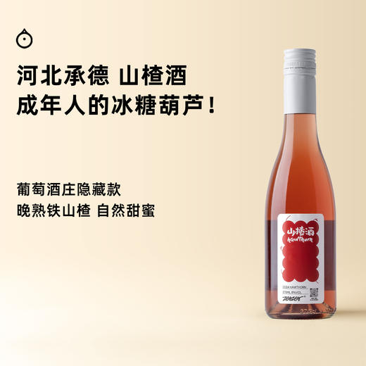 企鹅市集|河北秦皇岛 山楂酒375ml 自然发酵0香精 冰糖葫芦香 商品图0