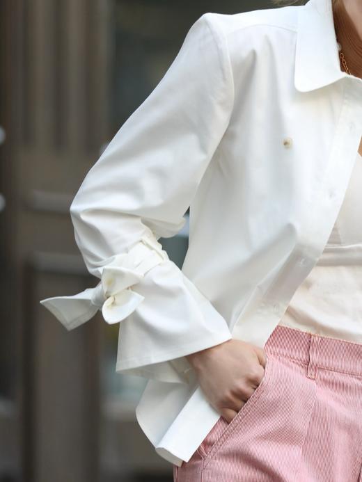 TYNVIE 领结袖衬衫-白色 商品图11