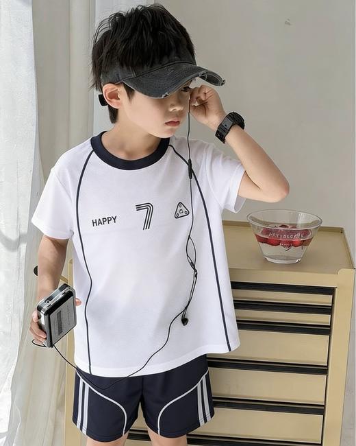 【速囤‼️清仓福利】29.9/2套💰篮球服套装A类质检透气夏薄款90-170码中大童男孩女孩夏季帅气速干t聚 商品图3