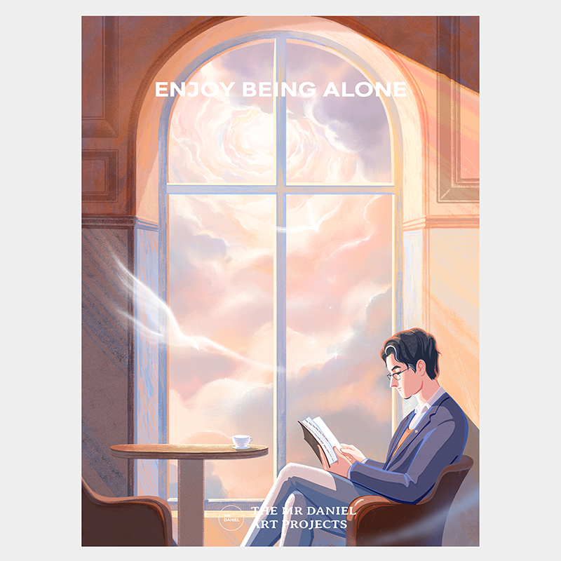 ENJOY BEING ALONE 版画壁纸（电子版）