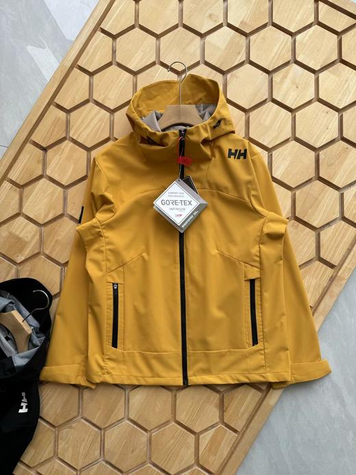 F032012新款户外压胶情侣拼接一体防风防水无缝压胶硬壳冲锋衣 商品图4