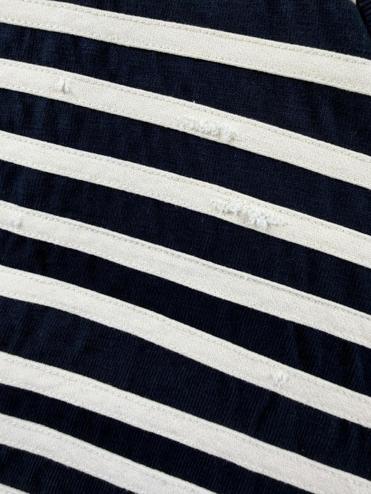 男款条纹做旧短袖T恤la020 商品图2