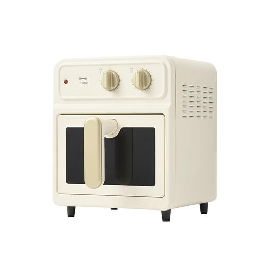 【可视空气炸锅】BRUNO复古5L空气炸锅BOE129-IV 蒸汽嫩烤 无需翻面 一机6用 18种菜单 容量5L 360度热风 不粘涂层内胆 抽拉式断电 商品图9