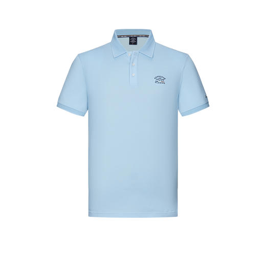 德鲨蓝色短袖POLO衫男青年2026夏新款休闲百搭上衣男棉质翻领T恤 商品图4