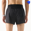 内道反光印花腰包3寸跑步短裤男女大容量弹力运动跑步裤 商品缩略图4