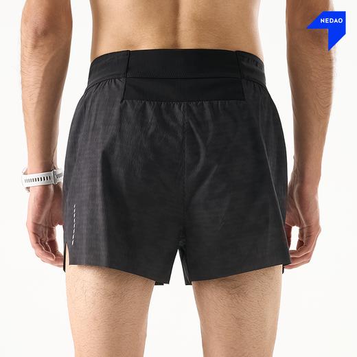 内道反光印花腰包3寸跑步短裤男女大容量弹力运动跑步裤 商品图4