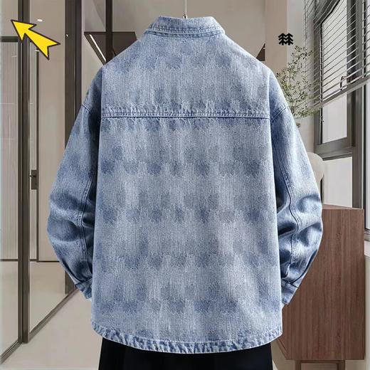 F0320120新款纯棉衬衫多口袋立体印花工装风衬衫外套男女同款 商品图1