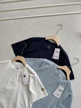 F032045夏季新款情侣款日常白搭柔软轻肤速干短袖T恤