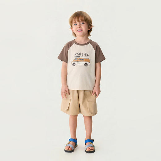 马克珍妮飞行日志男童插肩凉感T2026年夏装新款560316 商品图2