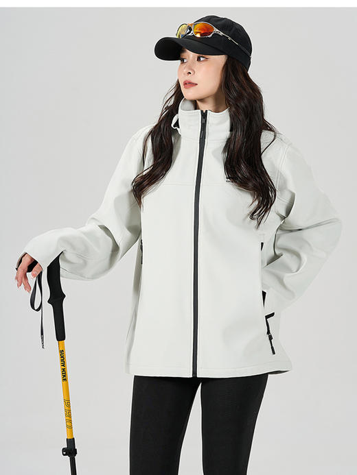 一件搞定春秋出行💥【JEEP吉普春秋季户外软壳防风冲锋衣情侣款JP-QX9380】 商品图3