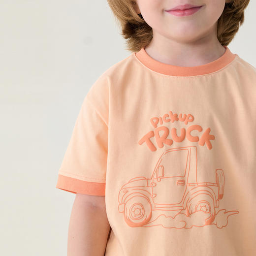 马克珍妮复古汽车男童透气凉感T2026年夏装新款560312 商品图4