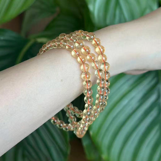 【黄水晶手串】108颗彩宝轻奢简约多圈饰品女士春上新节日礼物JT25001-水晶CC 商品图2