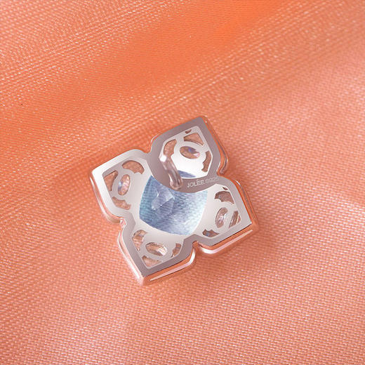 【托帕石项链/耳钉】S925银时尚彩色宝石吊坠饰品送女节日礼物JP25038/JE25038-水晶CC 商品图11