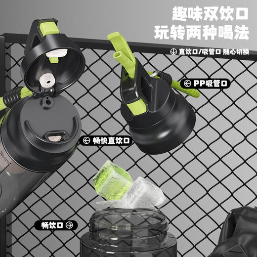 新款防摔耐热Tritan材质水杯  700ML大容量独立茶仓 速开随手杯 户外运动塑料杯 车载吸管杯 商品图3