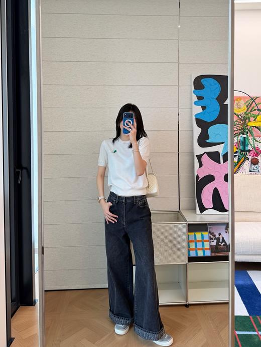 迪奥  四叶草 26Ss最新款白色针织短袖（MM） 商品图3