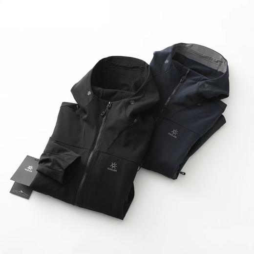 F032063运动户外登山徒步防风防泼保暖透气薄绒软壳拉链外套 商品图12