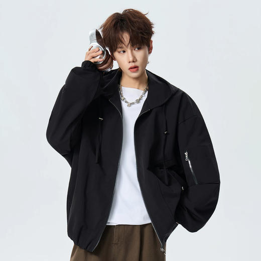 半身缘男装 春季收紧袖口美式工装飞行夹克外套261112U01310233 商品图0